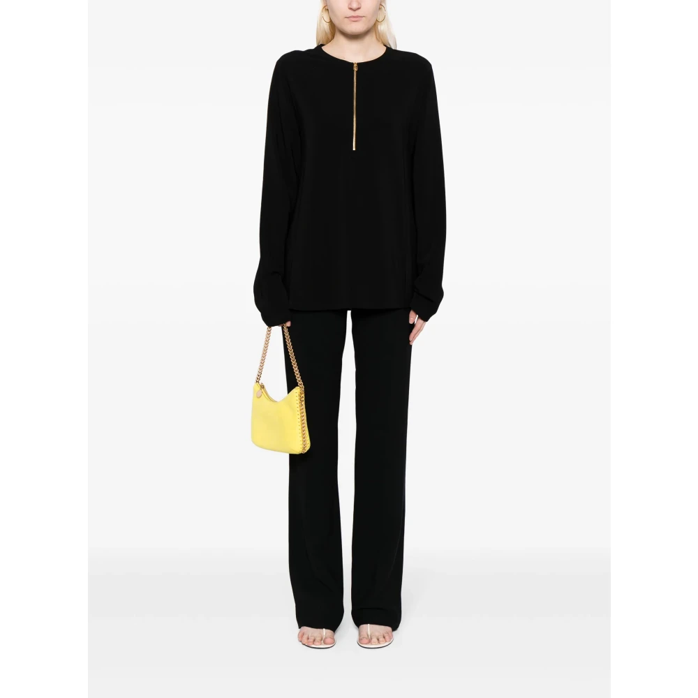 Stella Mccartney Top met iconische rits Black Dames