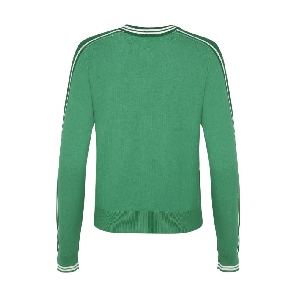 Fila Sweatshirt met rits en zichtbaar logo Green Dames