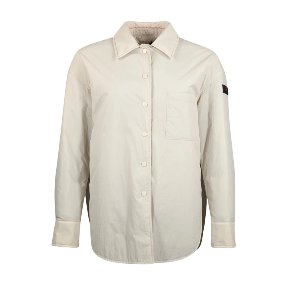 Peuterey Women's Beige Zelia Padded Nylon Overshirt - Light Jackets - M - Jackets