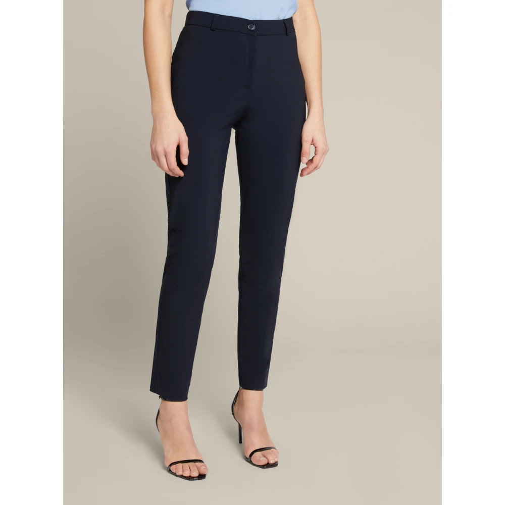 Elena Mirò Slimme Jersey Broek Blue Dames