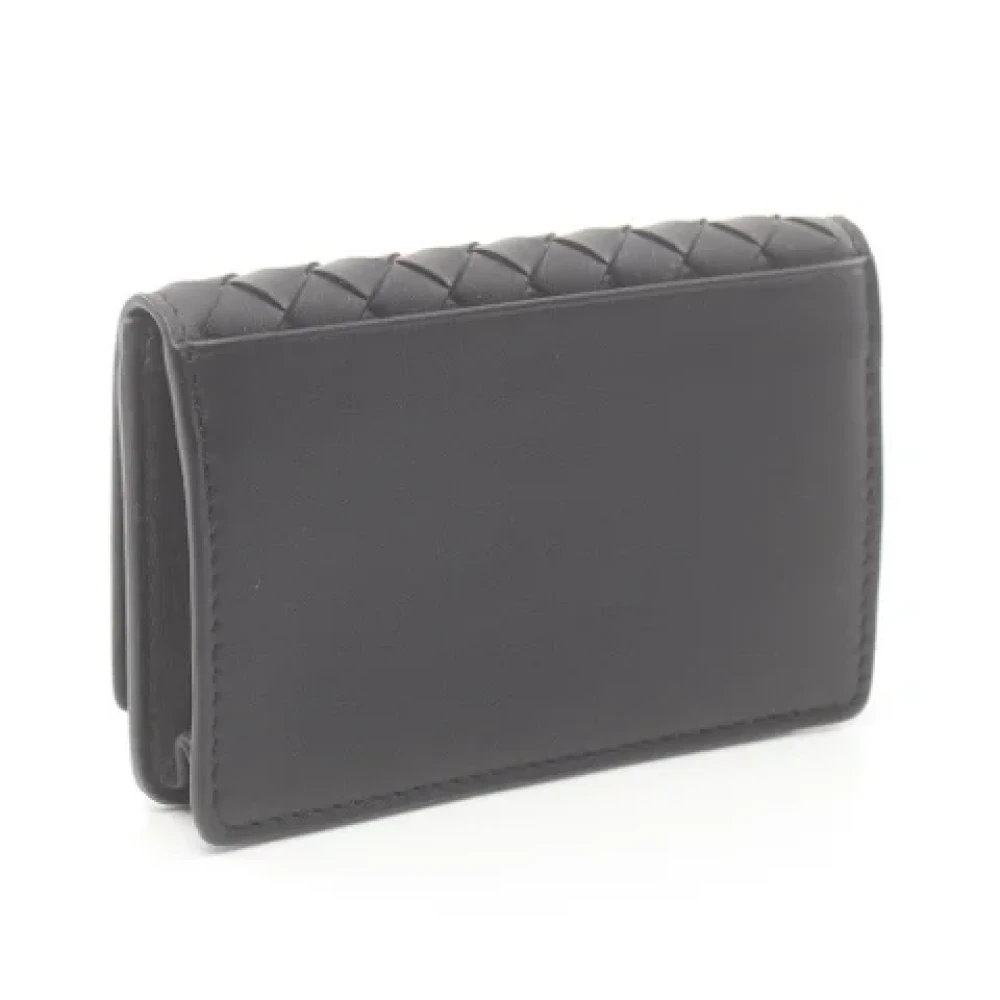 Bottega Veneta Vintage Pre-owned Leather wallets Black Dames