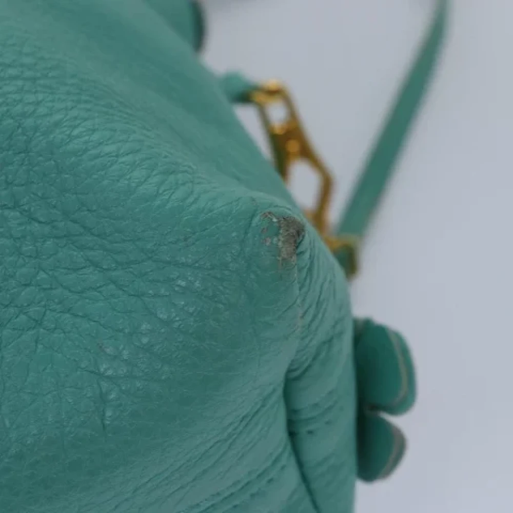 Burberry Vintage Pre-owned Leather shoulder-bags Blue Dames