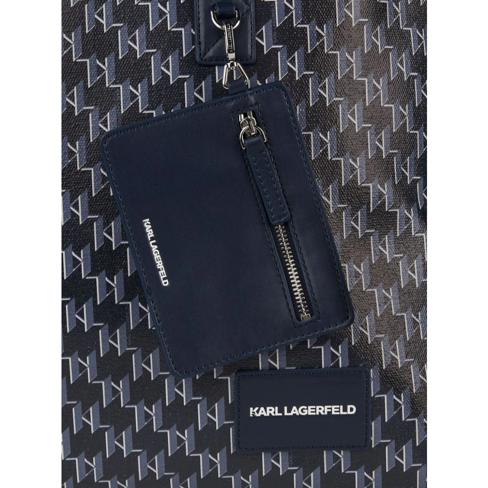Karl Lagerfeld Tote Voyage Marino MET Monogram Blue Dames