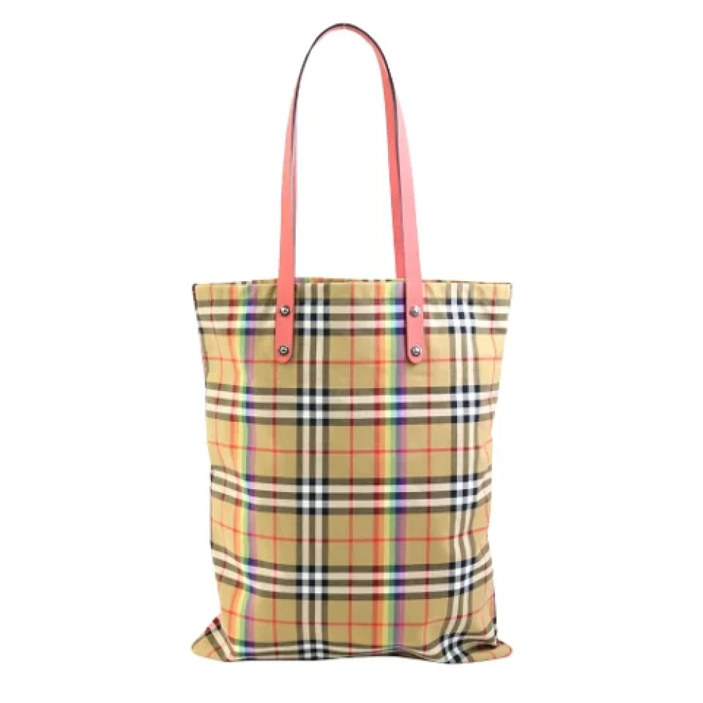 Burberry Vintage Pre-owned Cotton totes Multicolor Dames