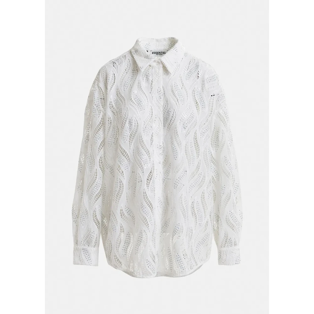 Essentiel Antwerp Kanten Shirt Stijlvolle Modetop White Dames