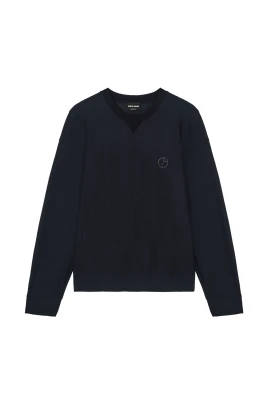 Textured Logo Sweater