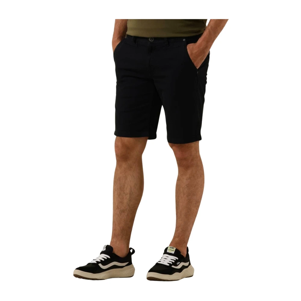 PME LEGEND Heren Broeken Twin Wasp Chino Shorts Fancy Structured Blauw