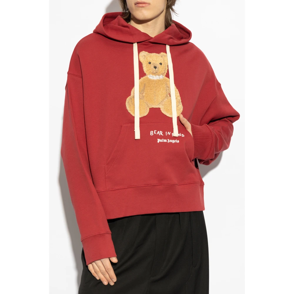 Palm Angels Sweatshirt met logo Red Heren