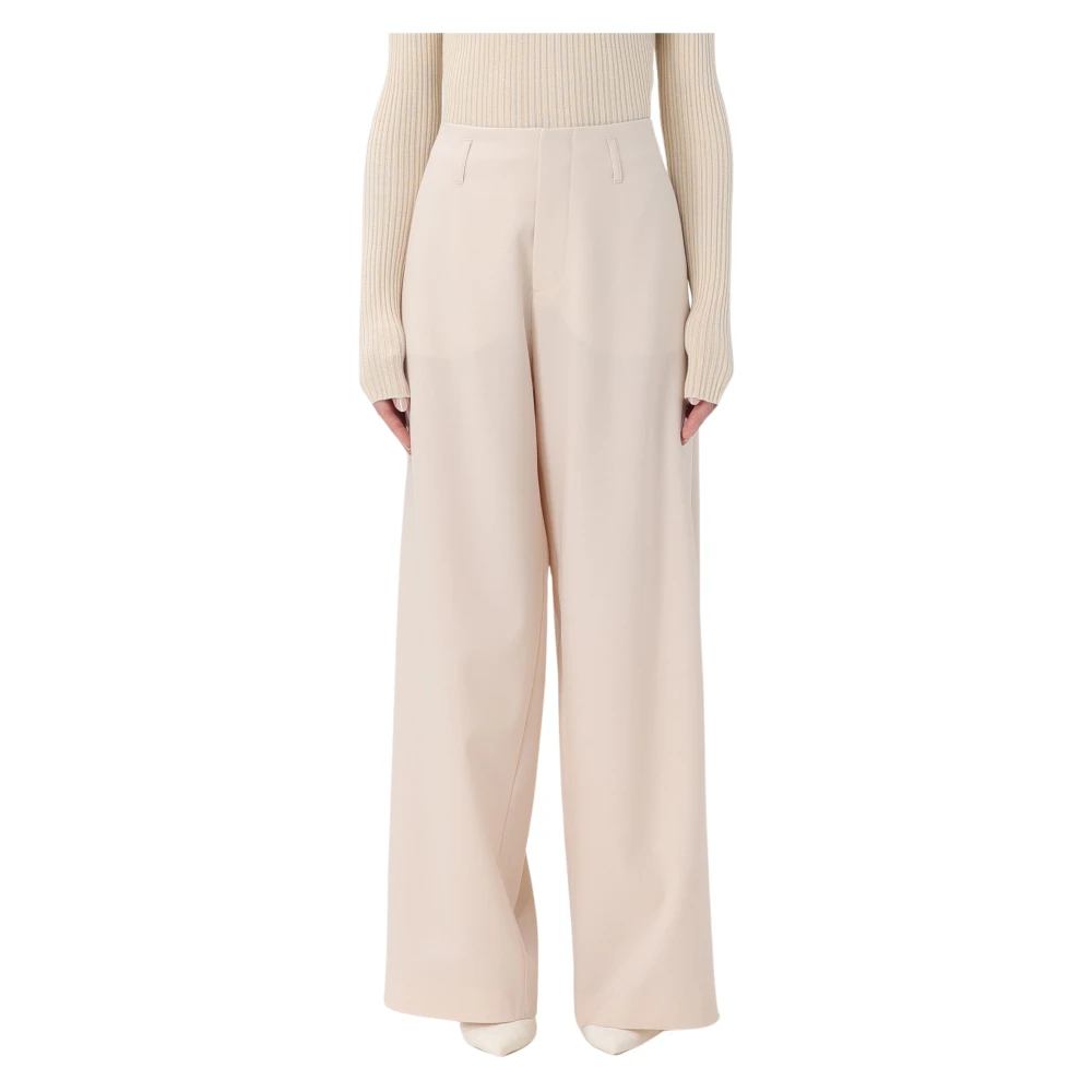 Philosophy Di Lorenzo Serafini Donna Beige Pantaloni Ampi