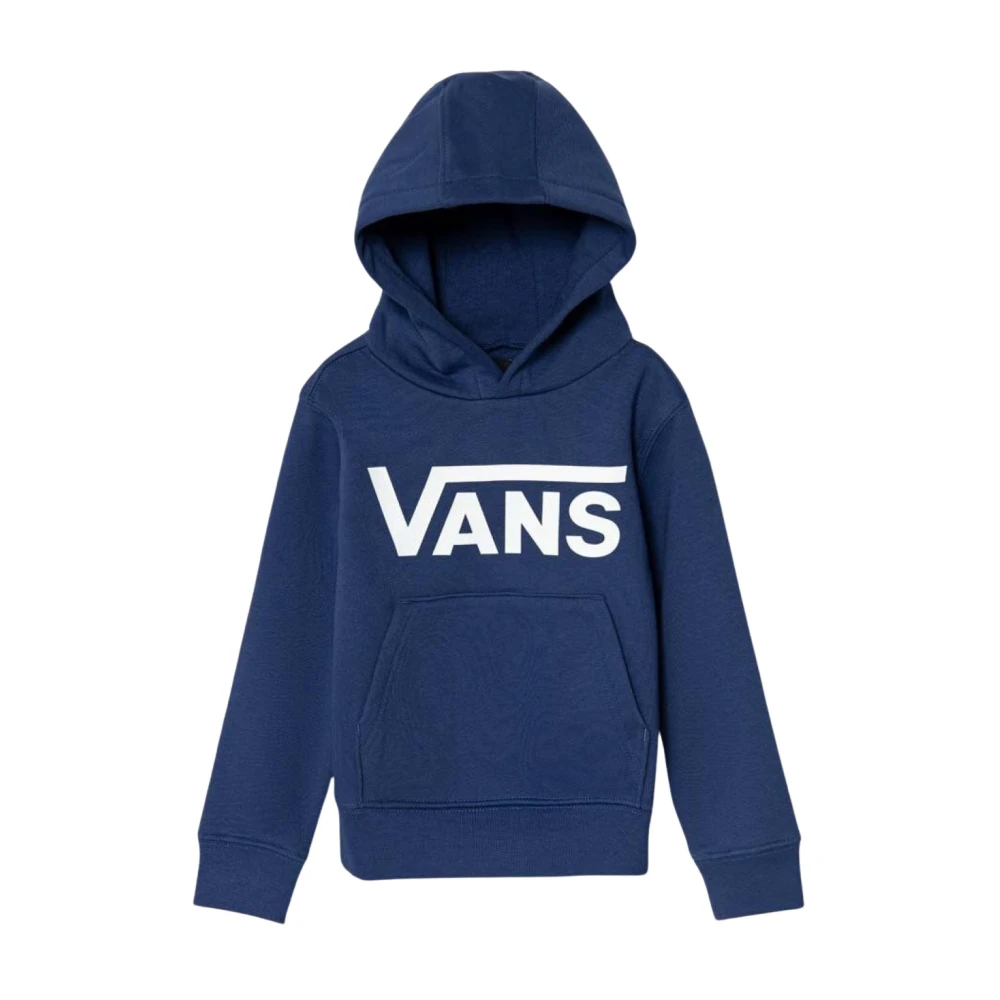 Vans Blå hoodie med tryckt logotyp Blue, Pojke