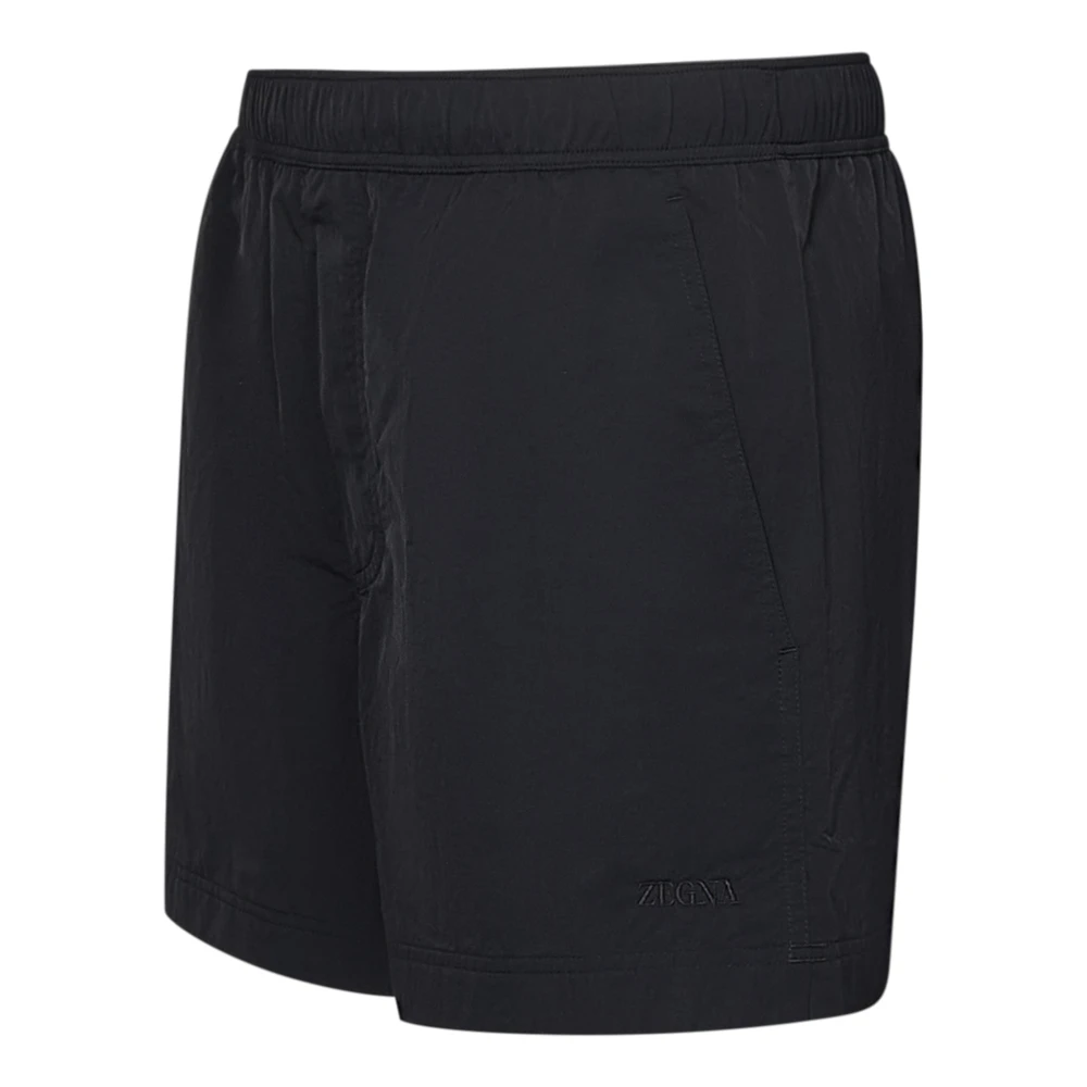 Ermenegildo Zegna Zwarte Zwembroek Luxe Comfort Black Heren