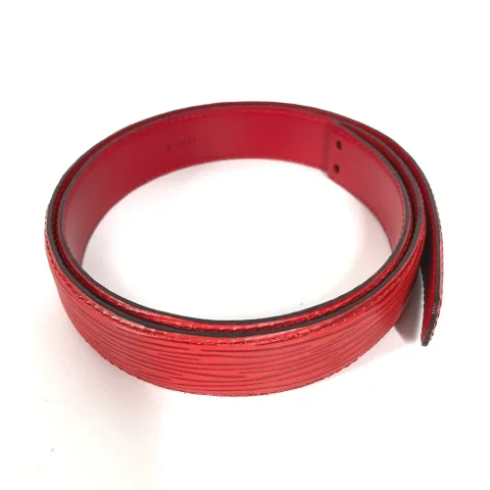 Louis Vuitton Vintage Pre-owned Leather belts Red Dames