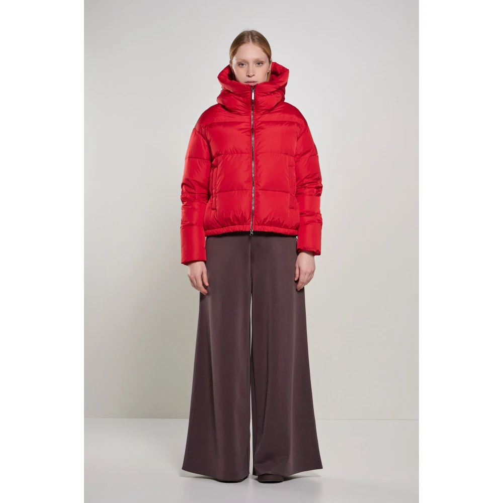 BomBoogie Riga Jas Nylon donsjas met hoge dichtheid Red Dames