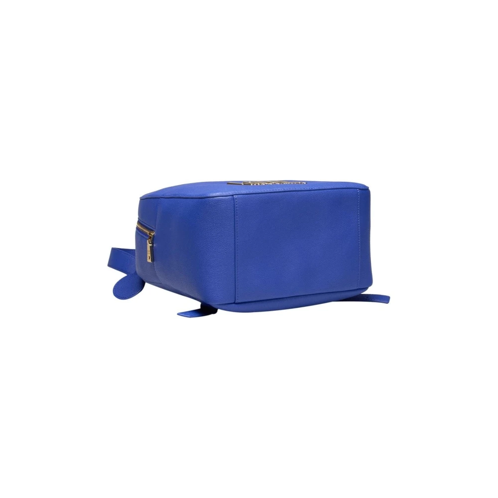 Love Moschino Stijlvolle Rugzak met Verstelbare Banden Blue Dames