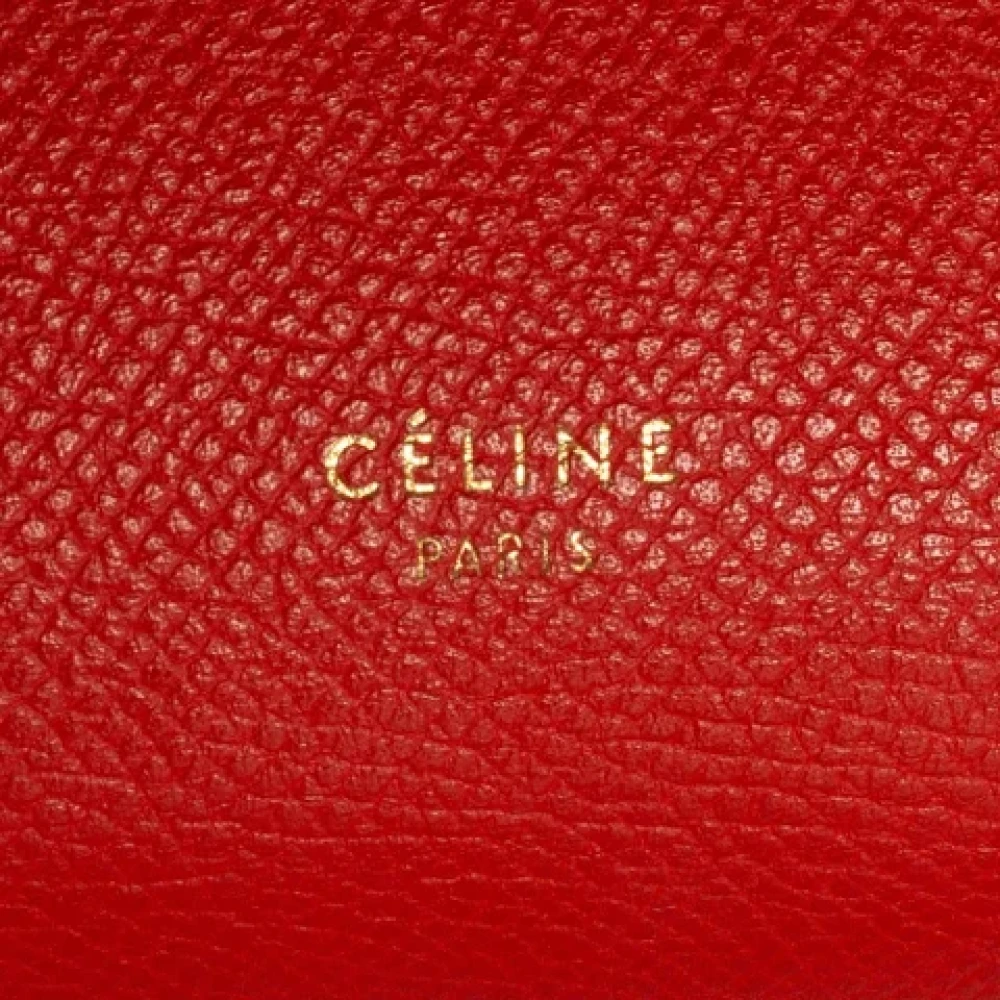 Celine Vintage Pre-owned Leather celine-bags Red Dames