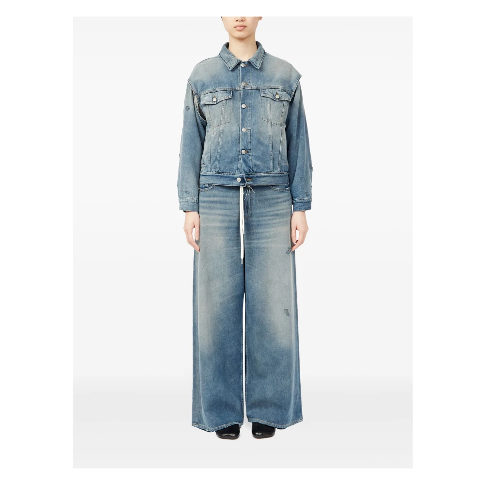 MM6 Maison Margiela Stijlvol Kaban Jack Blue Dames