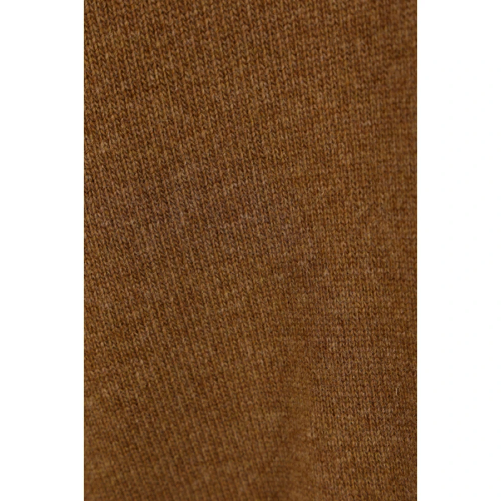 Plan C Bruine Wol Kasjmier V-Hals Trui Brown Dames