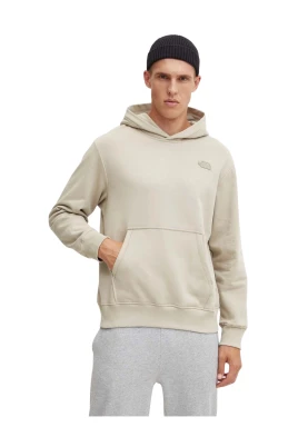 Huvtröja med naturlig färgning