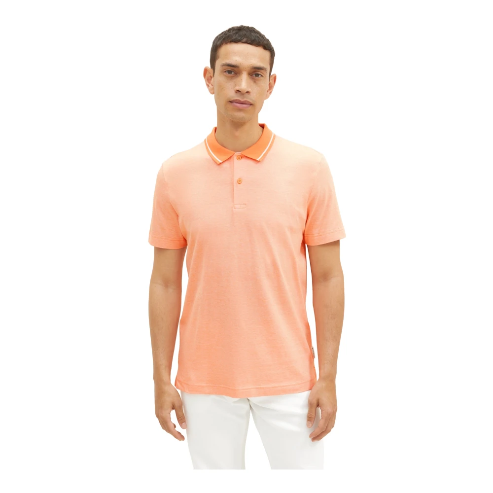 Tom Tailor Polo Shirts Orange Heren