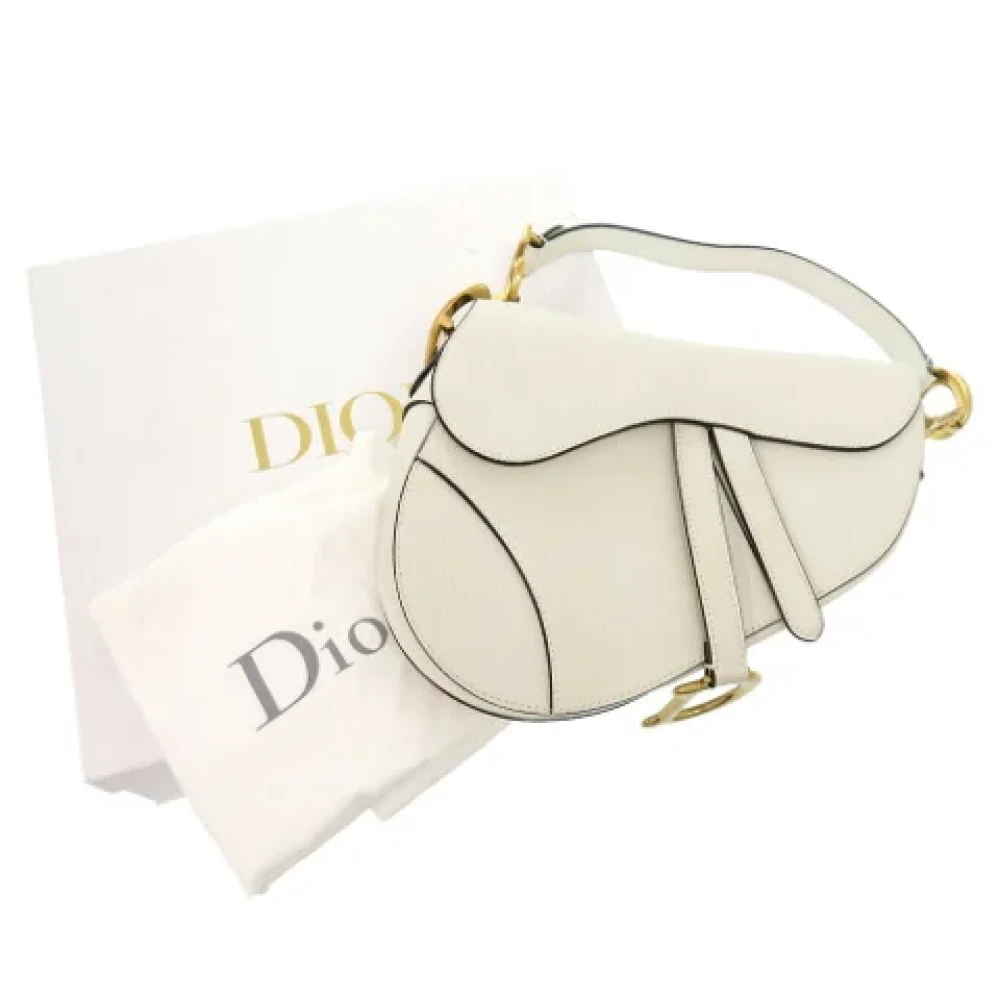 Dior Vintage Pre-owned Fabric dior-bags Beige Dames