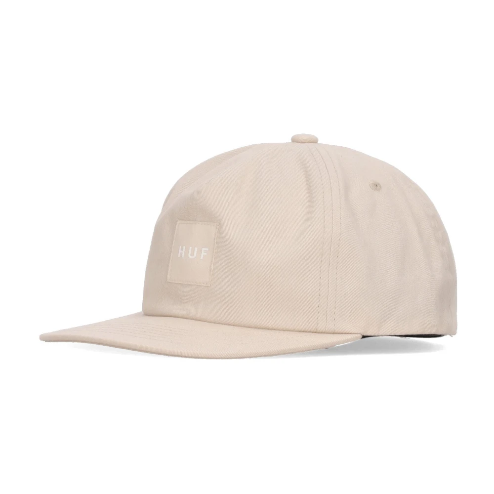 Huf Men's Beige Hats & Caps, One Size, Adjustable Snapback Flat Visor Cap