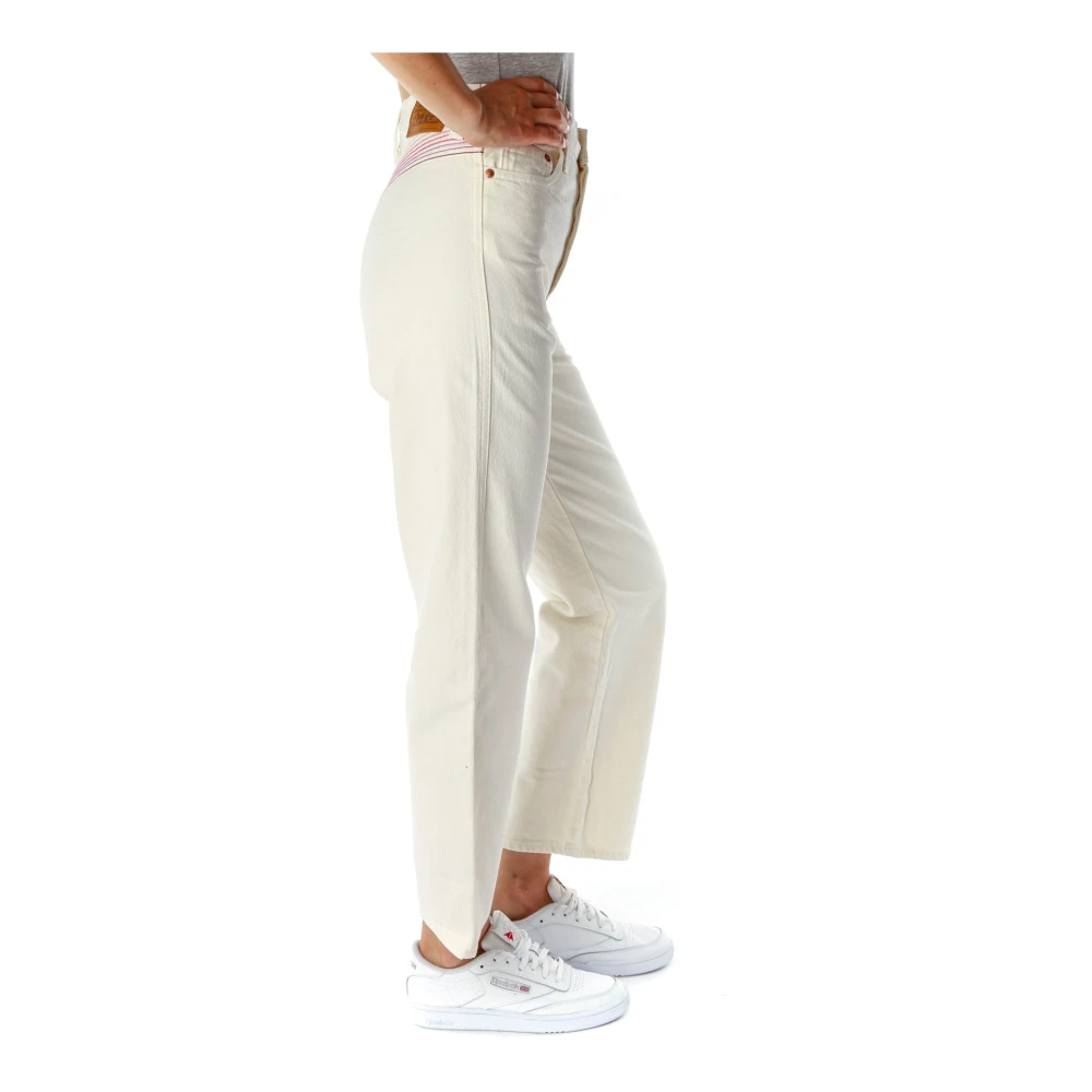 Levi's Straight Jeans Beige Dames