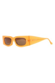 Orangefarbene Bioacetat Fenna Sonnenbrille