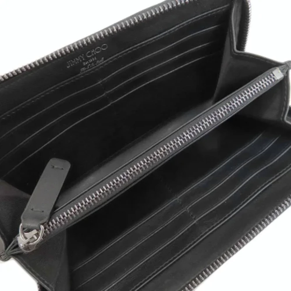 Jimmy Choo Pre-owned Leather wallets Black Dames