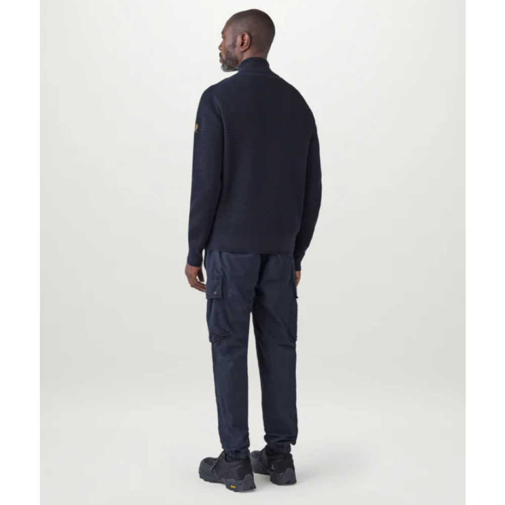 Belstaff Blauwe Quarter Zip Jumper Blue Heren