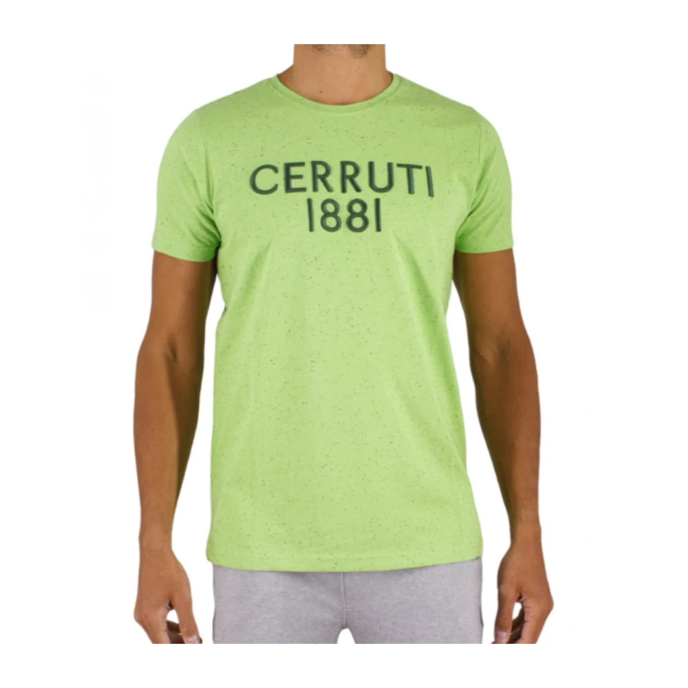 Cerruti 1881 Geborduurd Logo Tshirt Coloratura Green Heren