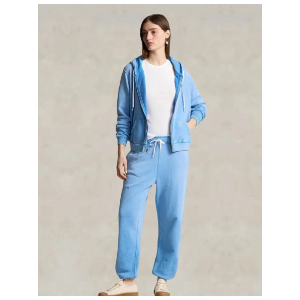 Polo Ralph Lauren Hoodie met rits Blue Dames