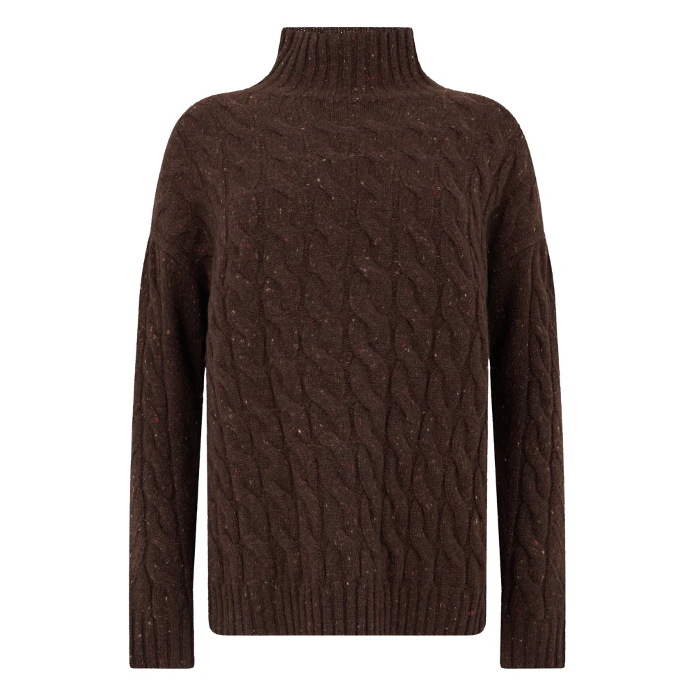 Max Mara Turtleneck Jumper - Female - Turtlenecks - Brown - S - Knitwear