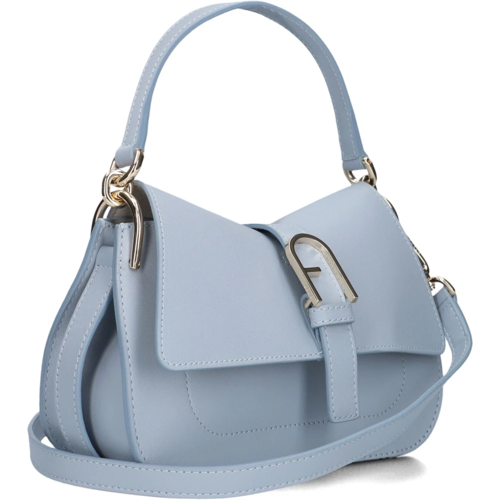 Furla Elegante Flow Mini Top Handle Tas Blue Dames
