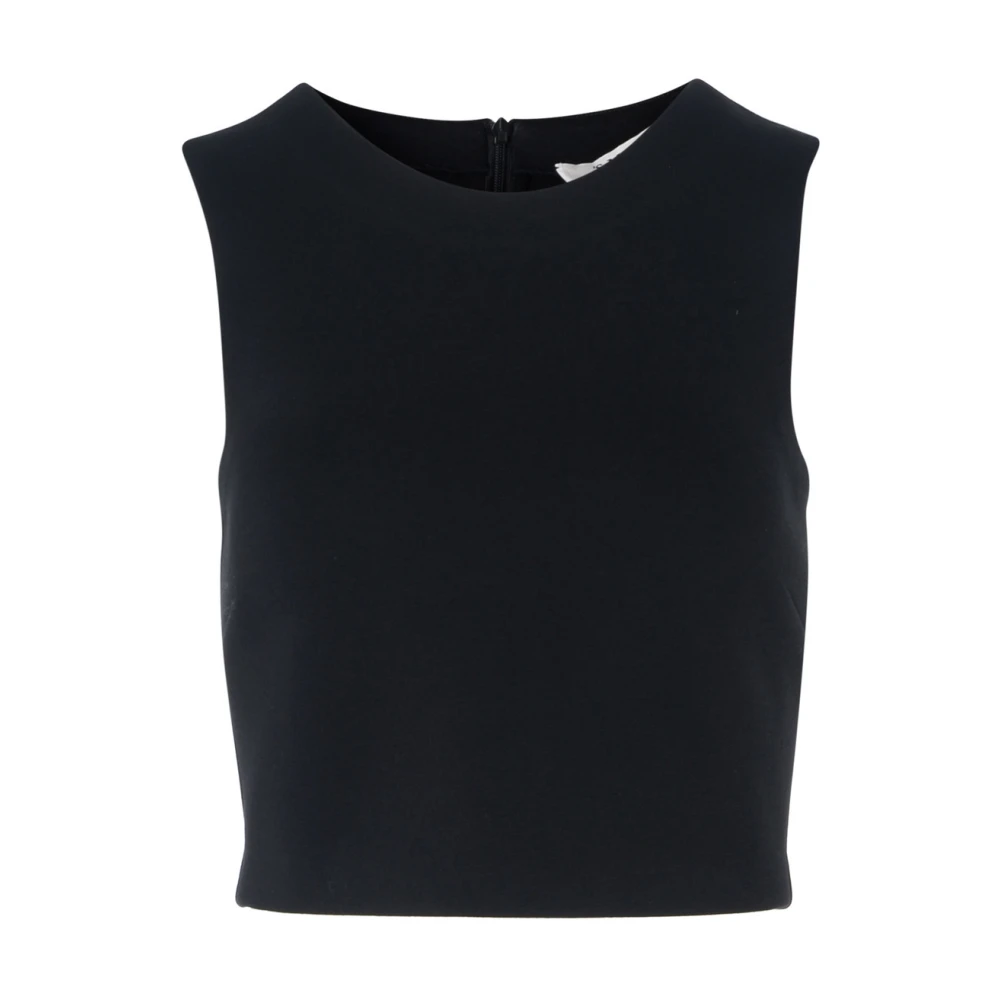 Max Mara Zwarte Viscose Top Black Dames