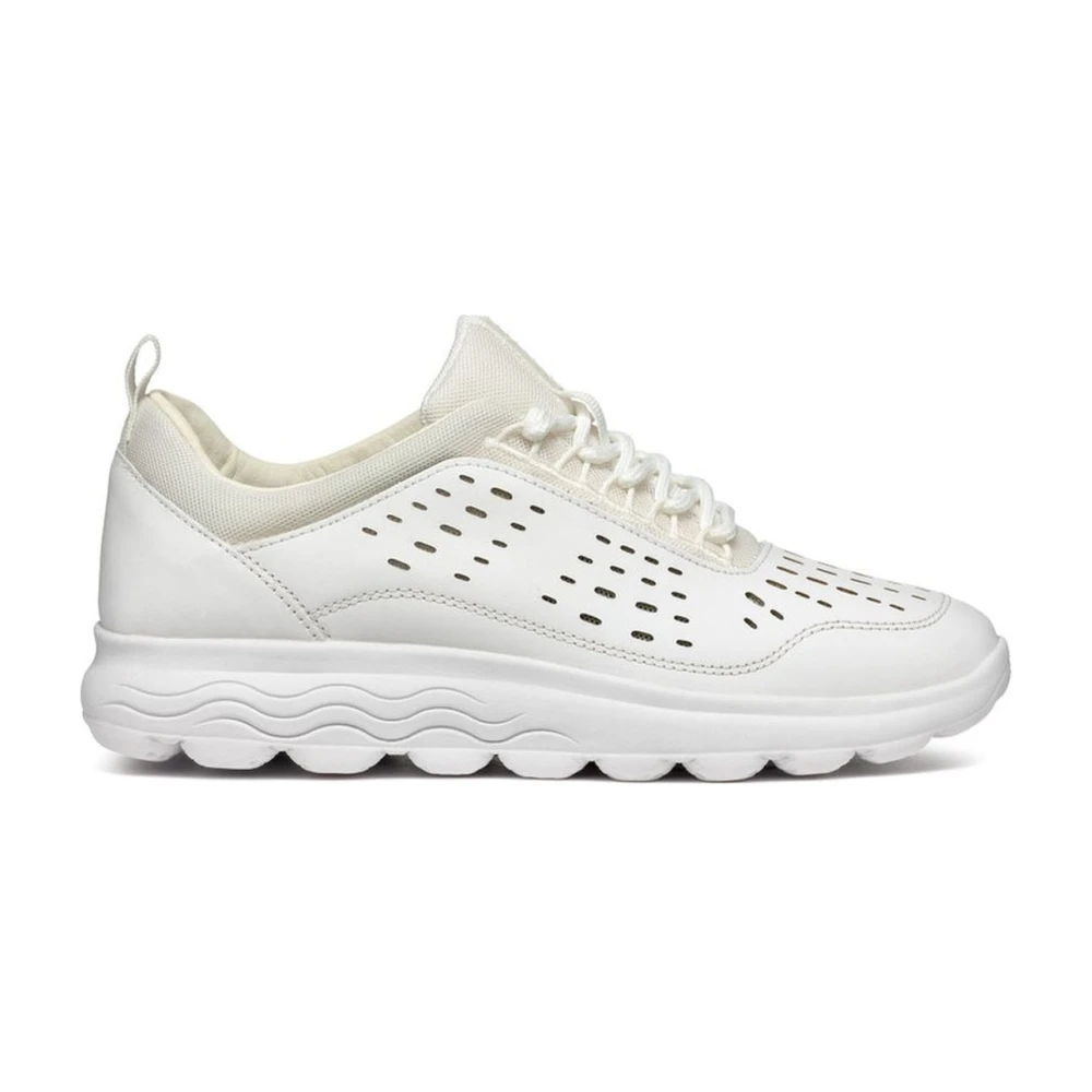 Geox Women's White Sneakers, 3 Uk, Spherica Trainers