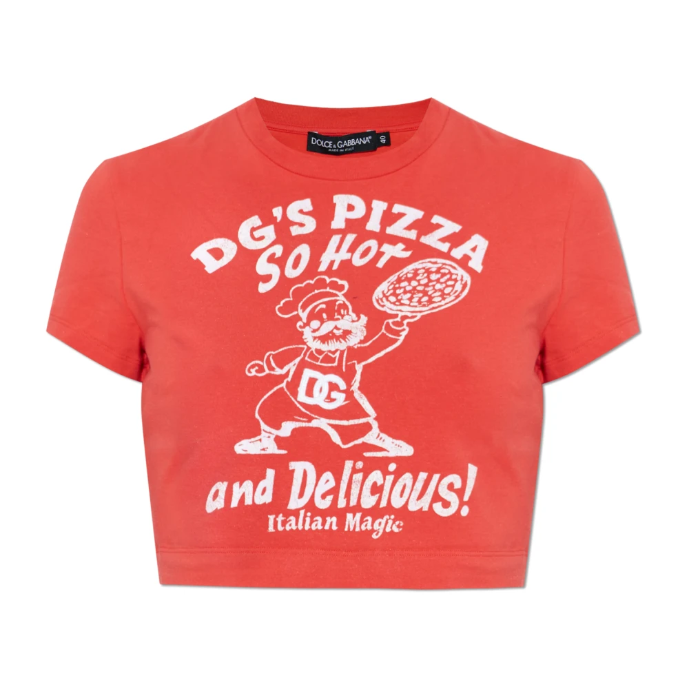 Dolce & Gabbana Vrouw Rood Tops Dames, Xs, T-Shirts