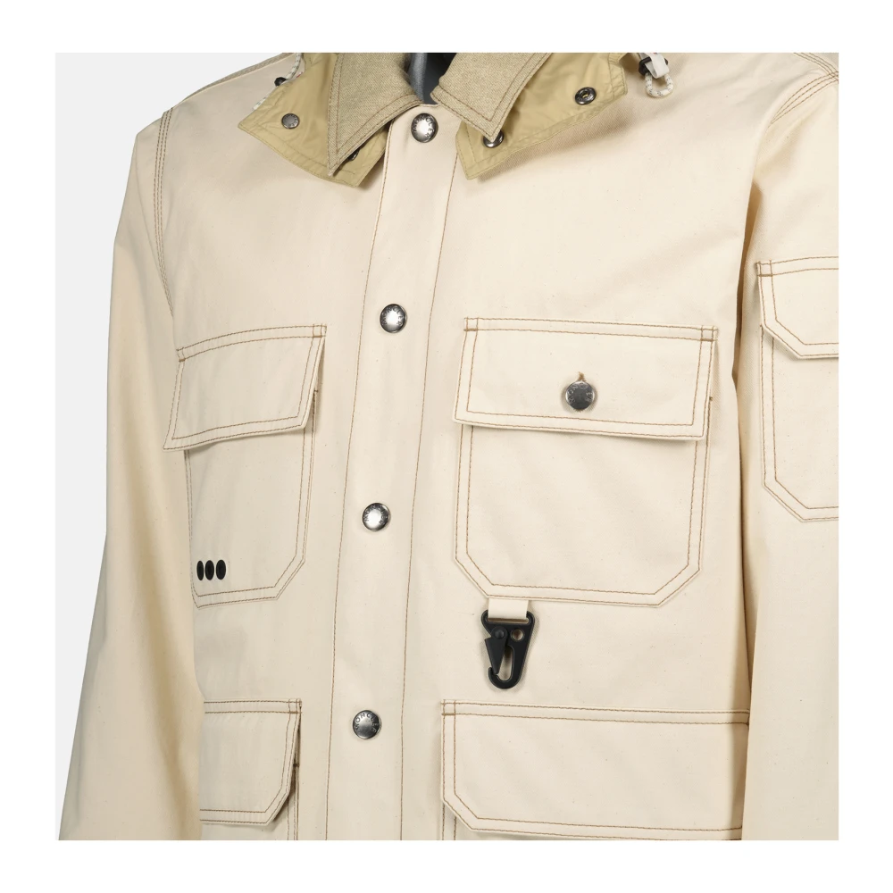Moncler Katoenen Kelpius Beige Jas Beige Heren