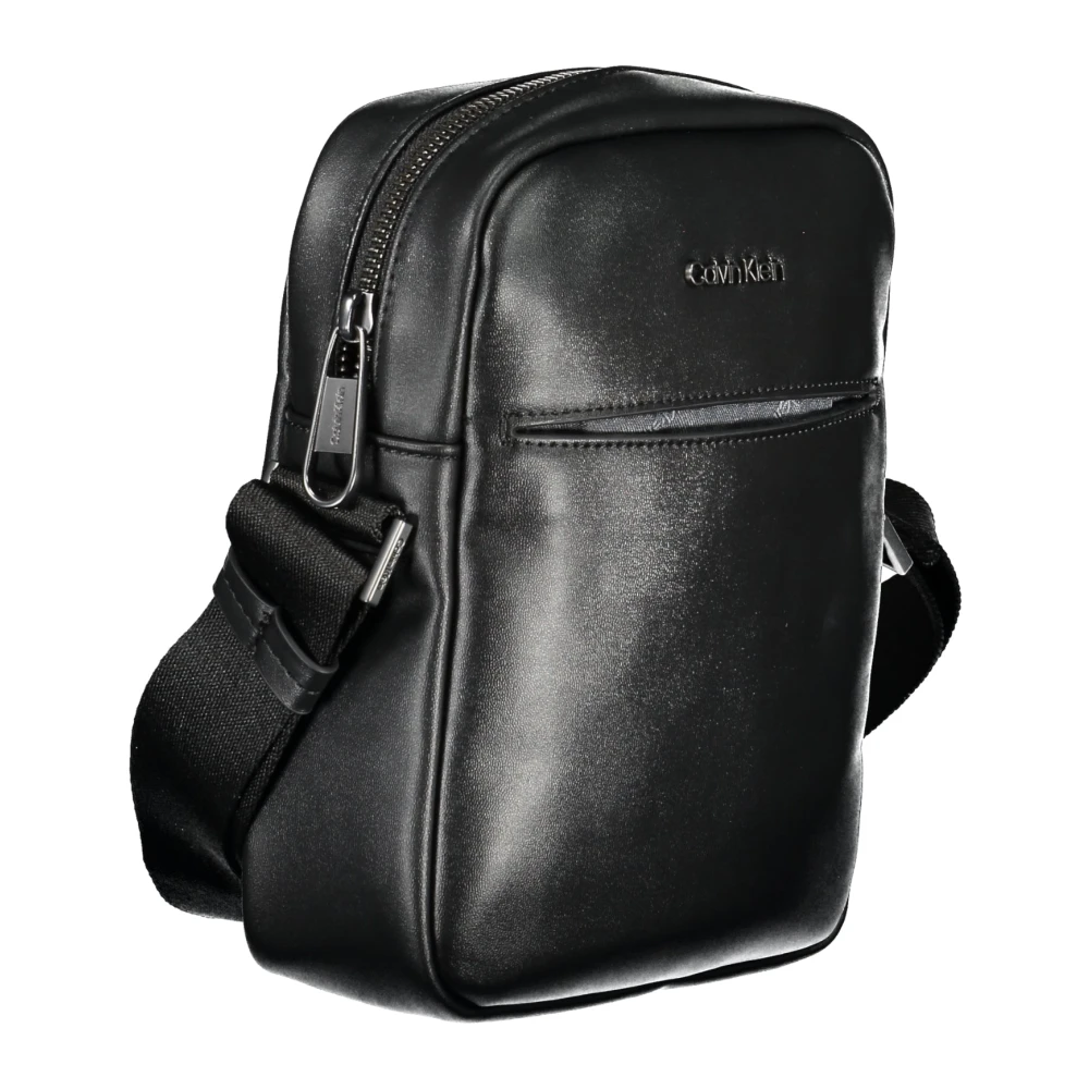 Calvin Klein Zwarte Schoudertas met Verstelbare Band Black Heren