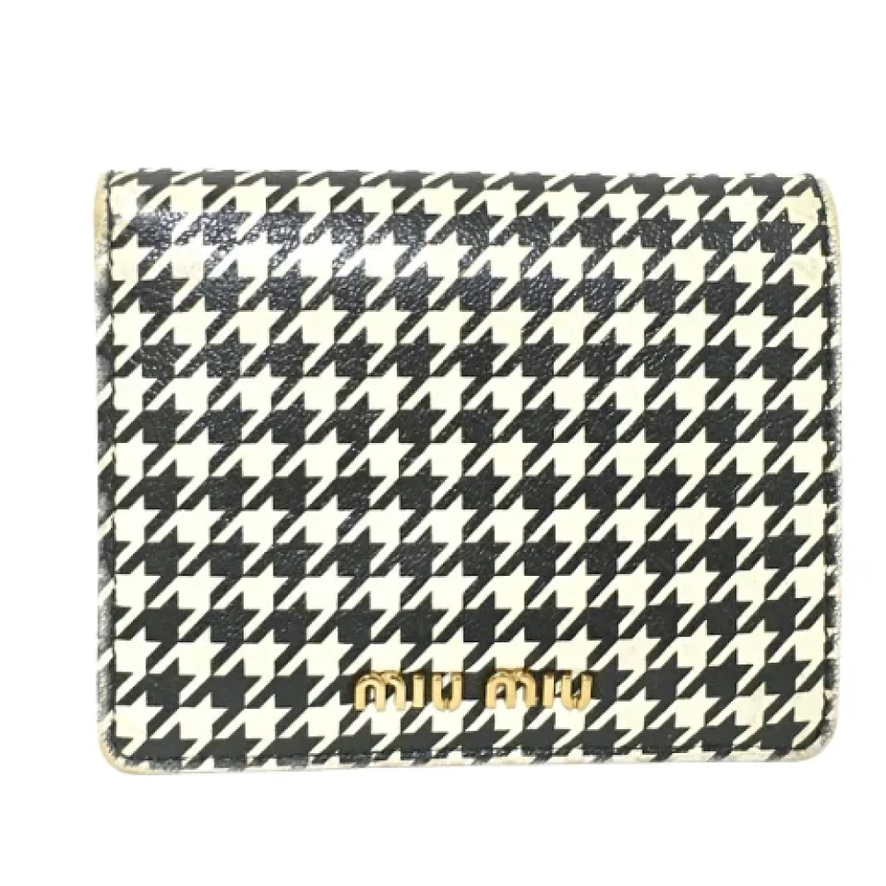 Miu Pre-owned Leather wallets Multicolor Dames