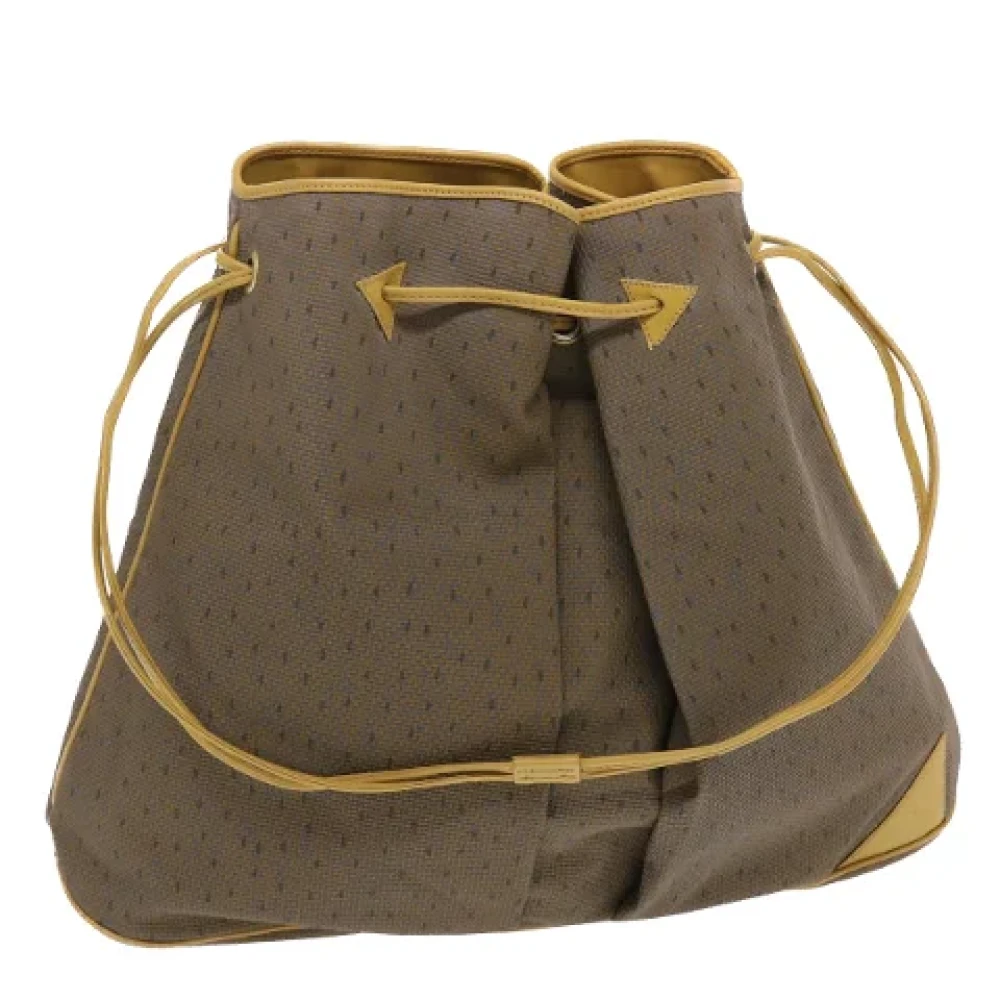 Saint Laurent Vintage Pre-owned Leather shoulder-bags Brown Dames