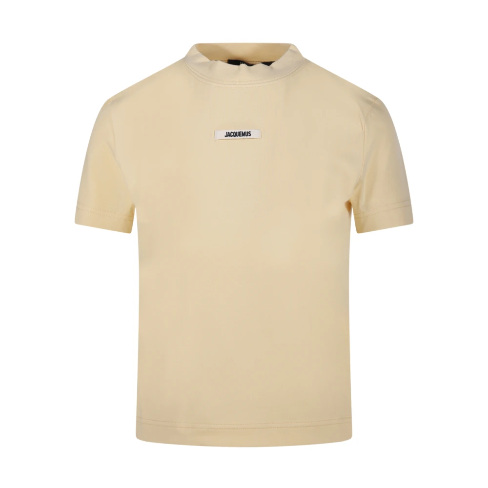 Jacquemus Gros Grain T-shirt Licht Beige Dames