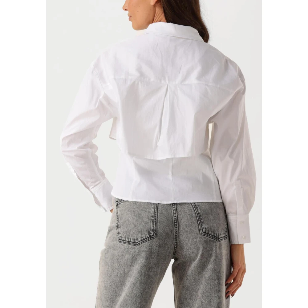 Co'Couture Witte Dubbellaagse Blouse White Dames