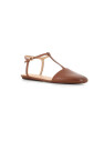 bruin-leren-platte-schoenen