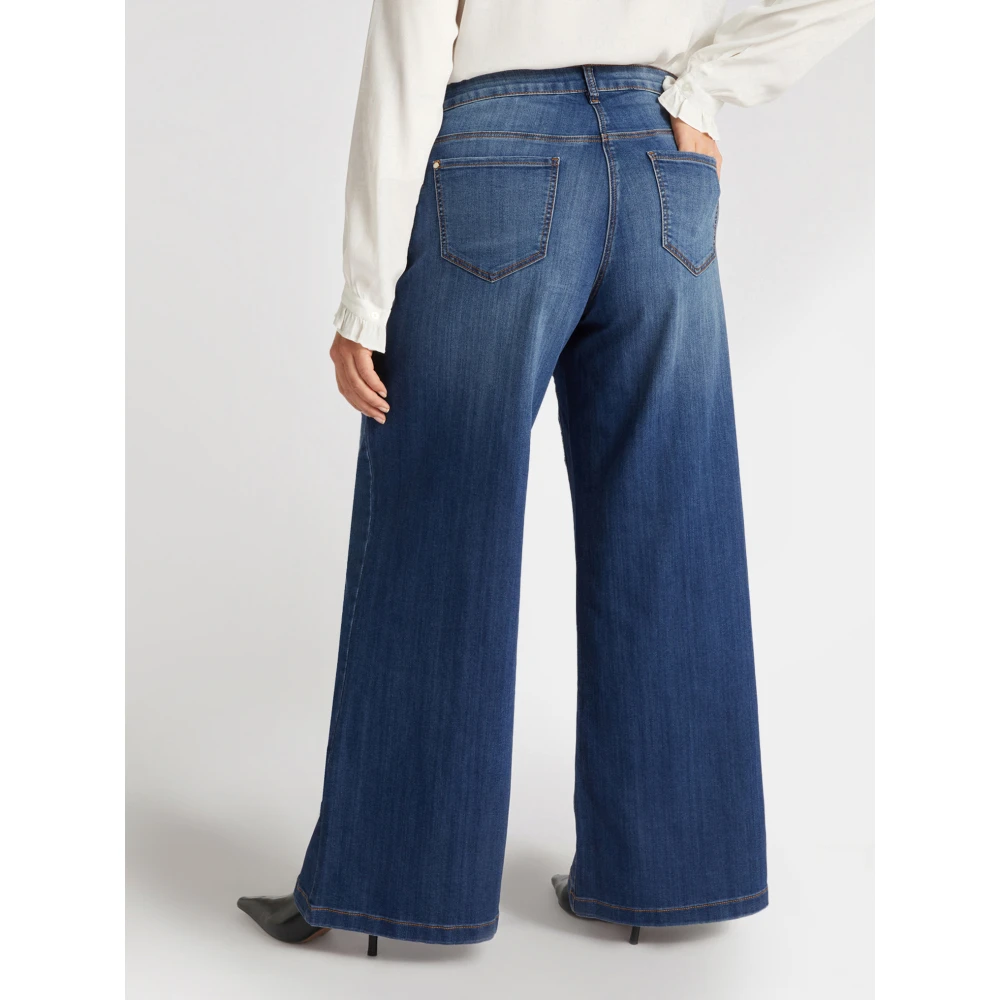 Fiorella Rubino Wijde broek Blue Dames