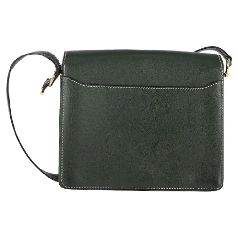 Hermès Vintage Pre-owned Leather handbags Green Dames