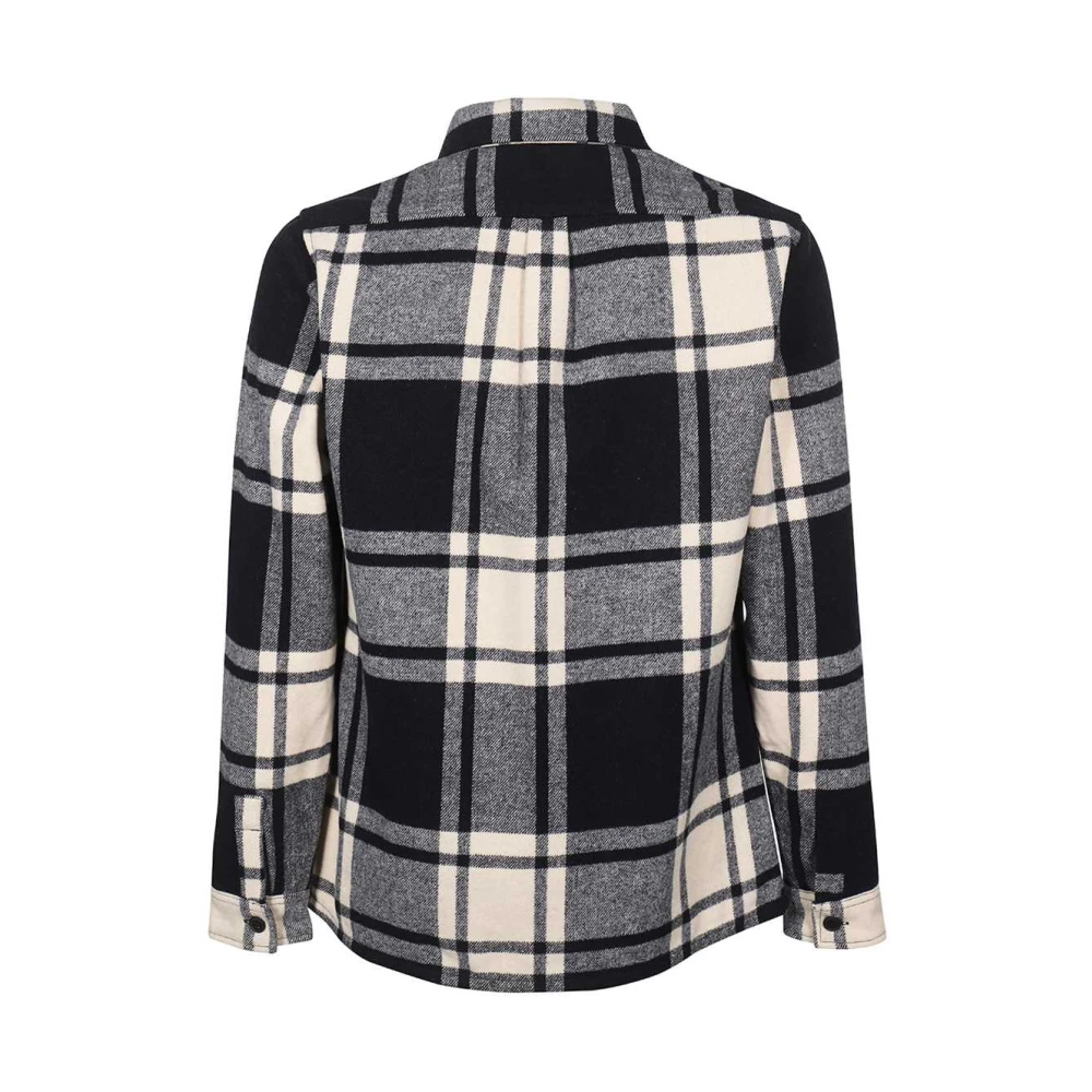 Les Deux Geruite Overshirt met Drie Zakken Multicolor Heren