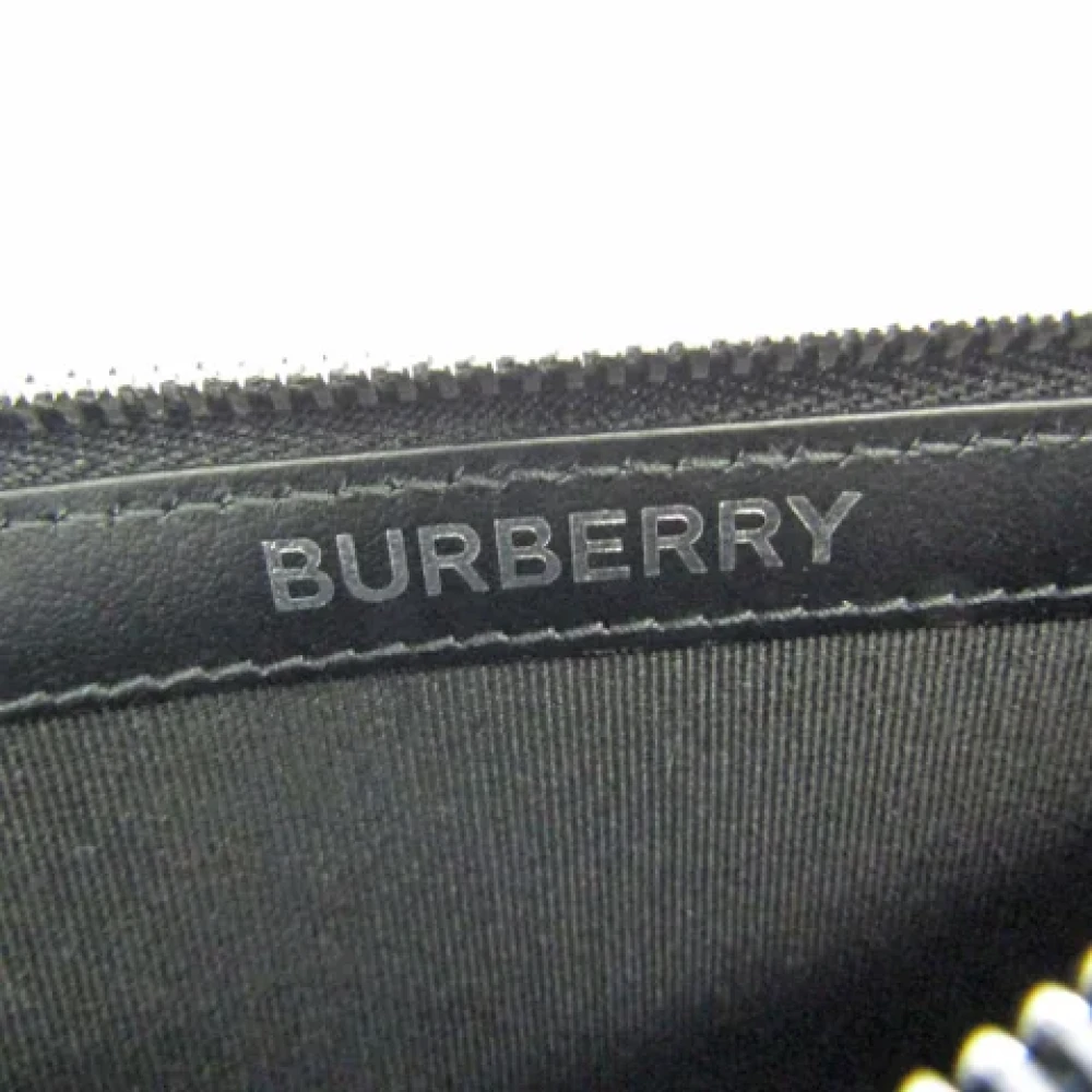 Burberry Vintage Pre-owned Leather wallets Black Dames