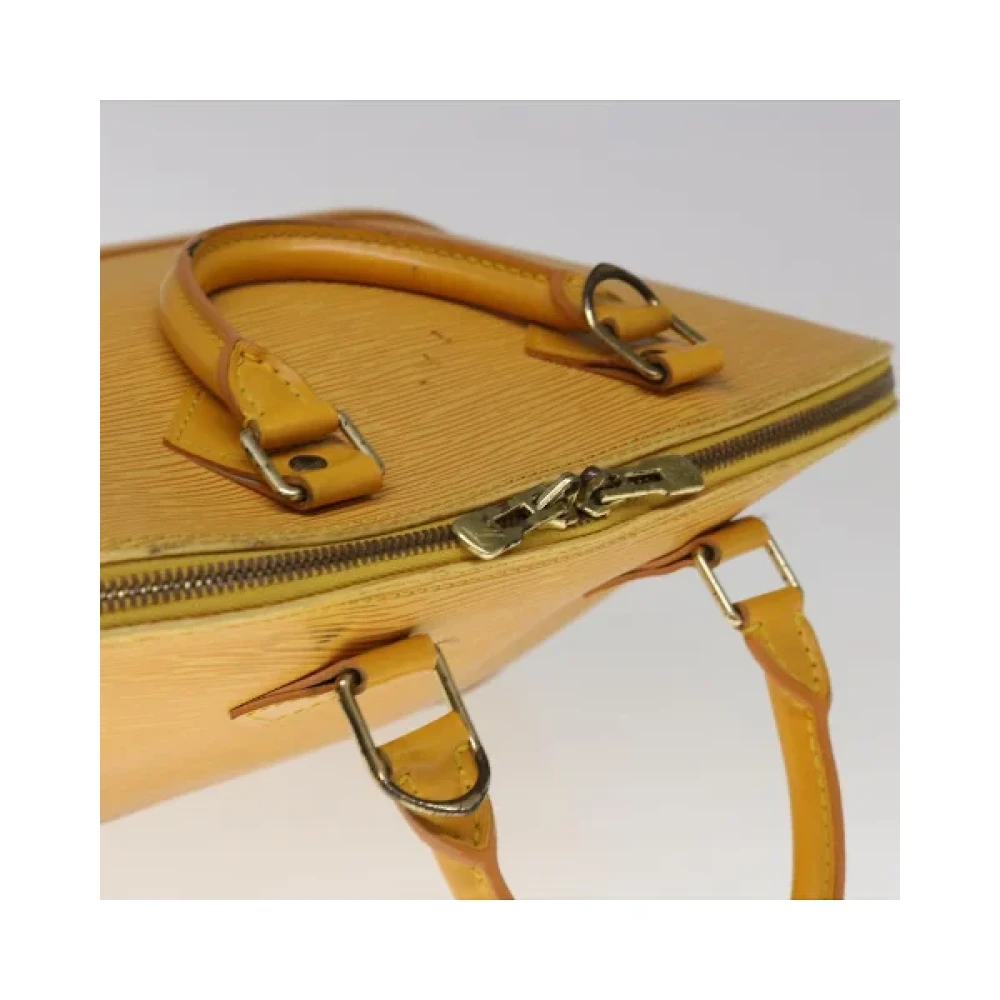 Louis Vuitton Vintage Pre-owned Leather handbags Yellow Dames