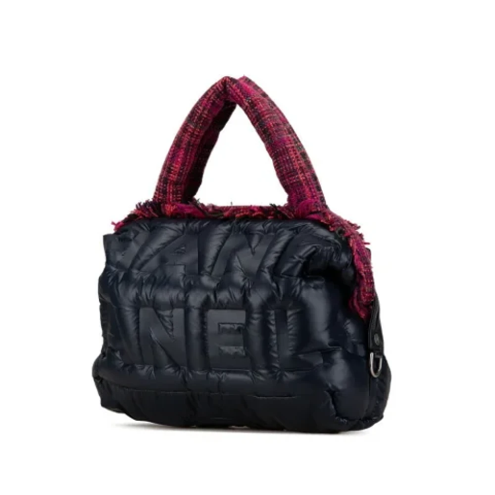Chanel Vintage Pre-owned Nylon chanel-bags Blue Dames