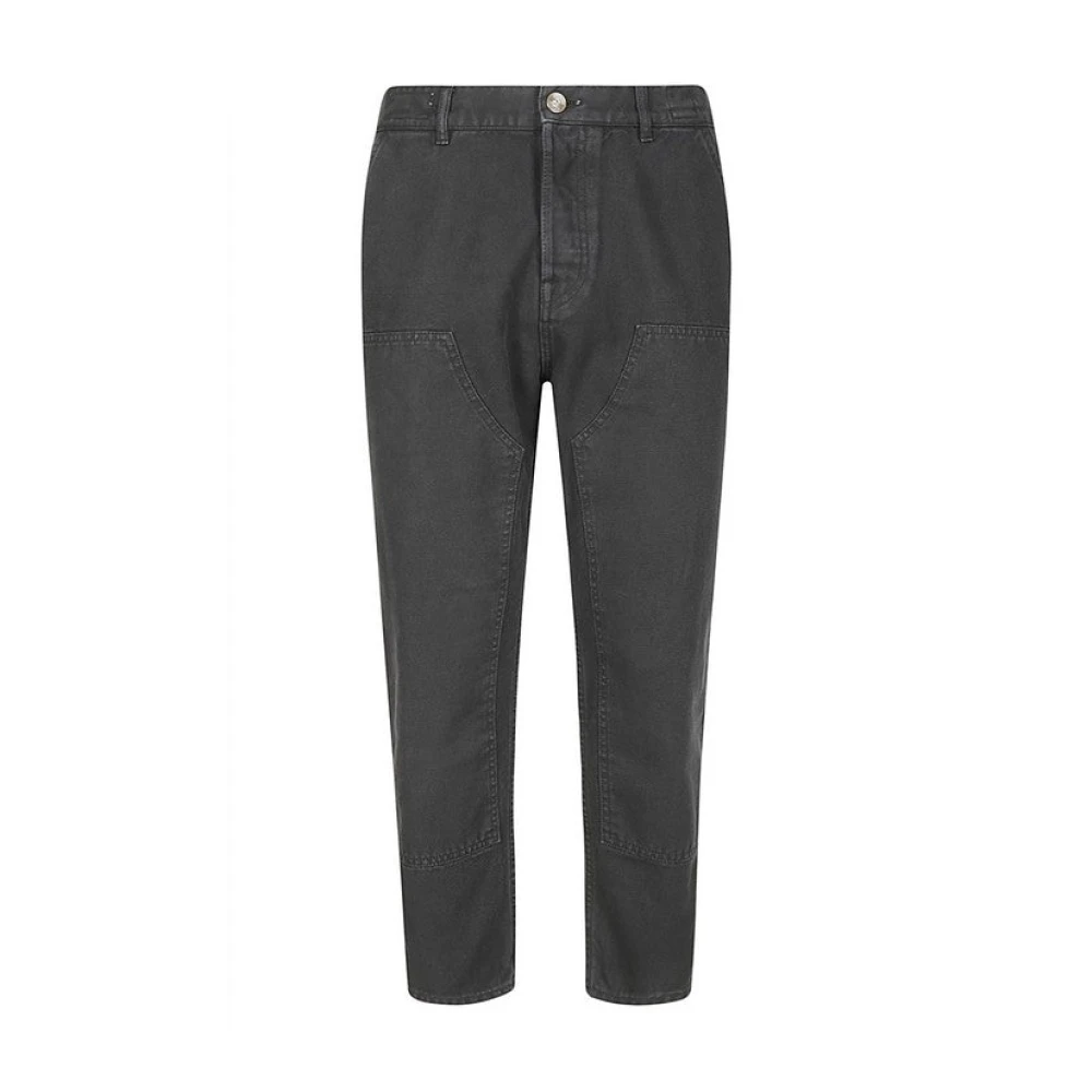 Eleventy Werkkleding denim broek met kenmerken Black Heren